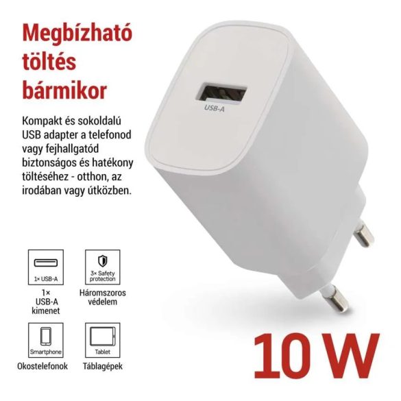 EMOS Univerzális USB töltő BASIC 10 W max. V01B10