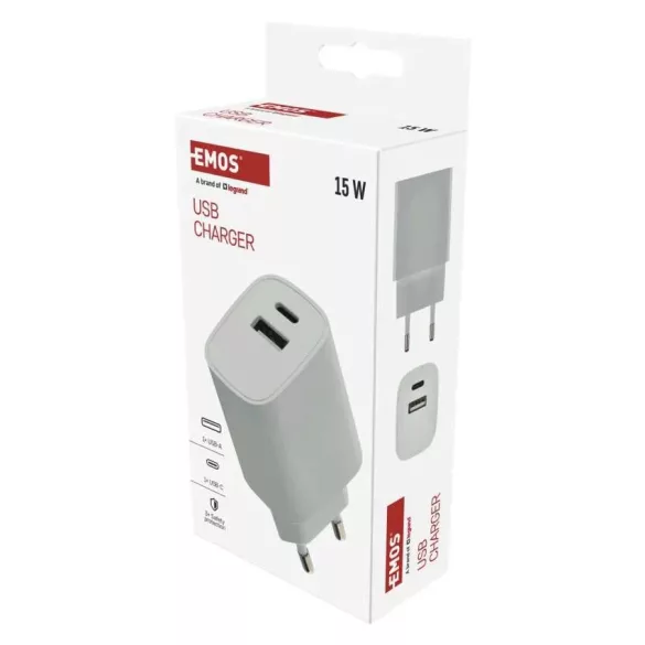 EMOS Univerzális USB töltő BASIC 15 W max.V02B15