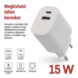 EMOS Univerzális USB töltő BASIC 15 W max.V02B15