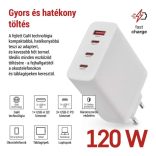 EMOS Univerzális USB töltő GaN PD 120 W max.V06G120