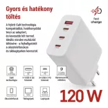 EMOS Univerzális USB töltő GaN PD 120 W max.V06G120