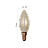 EMOS LED VINTAGE gyertya 2,5W(20W) 225lm E14 meleg fehér Z53012