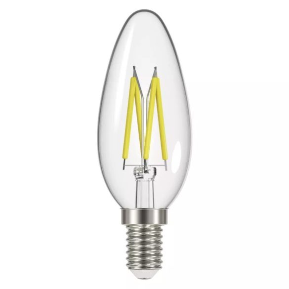 EMOS LED Filament Izzó Gyertya 6W E14 806lm meleg fehér Z74203