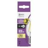 EMOS LED Filament Izzó Gyertya 6W E14 806lm meleg fehér Z74203