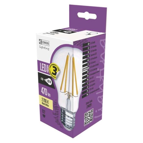 EMOS LED IZZÓ FILAMENT E27 4W WW Z74221