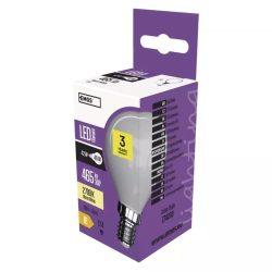   EMOS LED Filament Izzó Kisgömb 4,2W E14 465lm meleg fehér Z74233