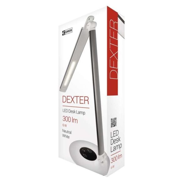 EMOS LED ASZTALI LÁMPA DEXTER FEKETE-FEHÉR Z7594
