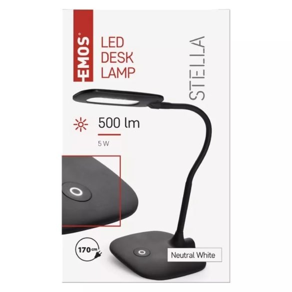 EMOS Stella LED asztali lámpa, fekete  Z7602B