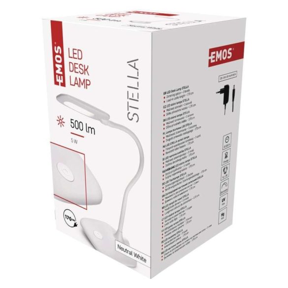 EMOS LED ASZTALI LÁMPA STELLA FEHÉR 5W Z7602W