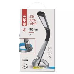 EMOS James LED asztali lámpa, fekete Z7614