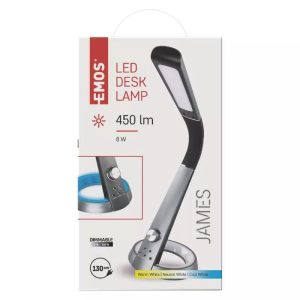 EMOS James LED asztali lámpa, fekete Z7614