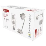 EMOS Abbie LED asztali lámpa, újratölthető, fehér Z7636W