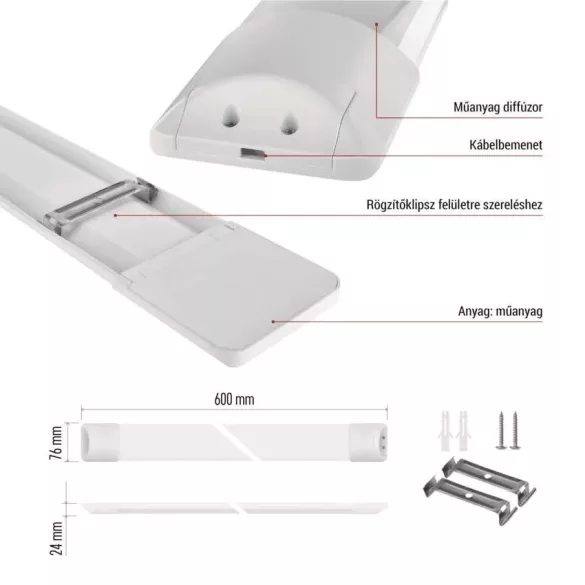 LED LINEAR MINO 20W 2200LM IP20 NW