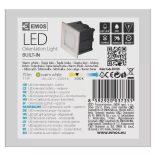 EMOS LED irányfény beépíthető, négyzet 1.5W IP65 meleg fehér ZC0109