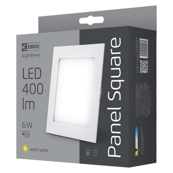 EMOS LED PANEL BEÉPÍTHETŐ 6W WW IP20 ZD2121
