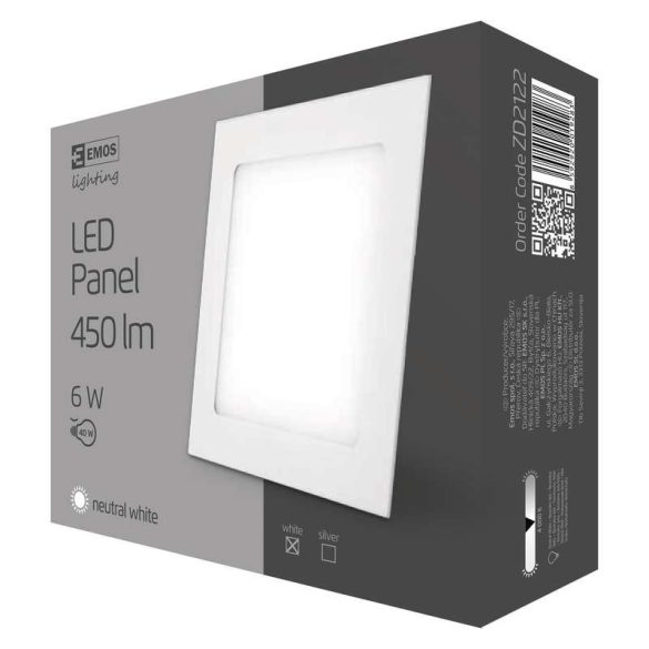 EMOS LED PANEL BEÉPÍTHETŐ 6W NW IP20 ZD2122