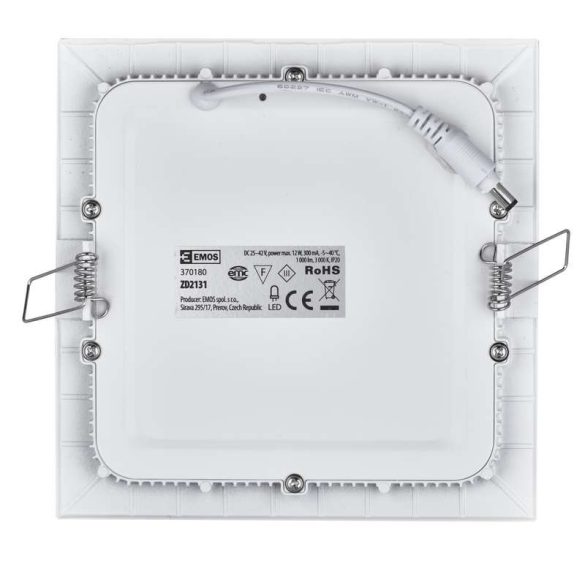 EMOS LED PANEL BEÉPÍTHETŐ 12W WW IP20