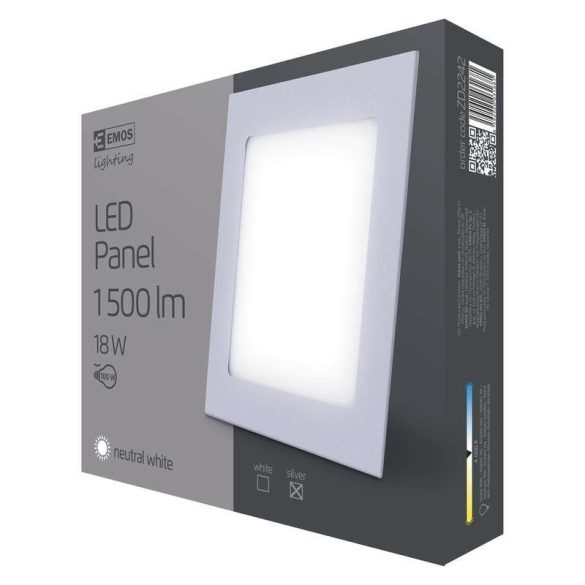 EMOS LED PANEL BEÉPÍTHETŐ 18W NW IP20