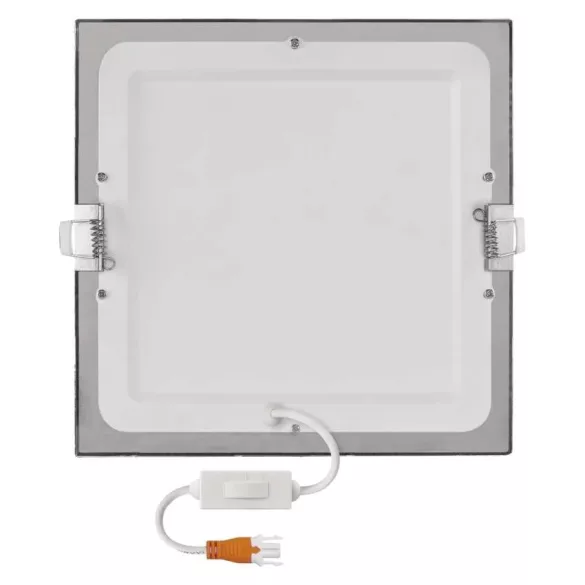 LED süllyesztett lámpatest NEXXO, négyzet, ezüst, 18W, CCT, ZD2243