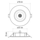 EMOS Exclusive LED spotlámpa 5W 450lm IP20 meleg fehér ZD3121