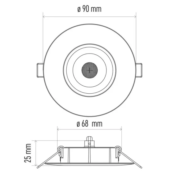 EMOS Exclusive LED spotlámpa 5W 450lm IP20 term. fehér  ZD3122 90X25mm átmérővel