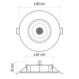 EMOS Exclusive LED spotlámpa 5W 450lm IP20 meleg fehér ZD3221