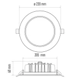 EMOS LED Downlight Profi Plus 24W természetes fehér ZD5222