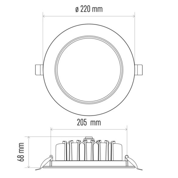 EMOS LED Downlight Profi Plus 32W természetes fehér ZD5232
