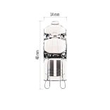 EMOS ECO HALOGÉN IZZÓ JC G9 42W 260 lumen, meleg fehér ZE0306