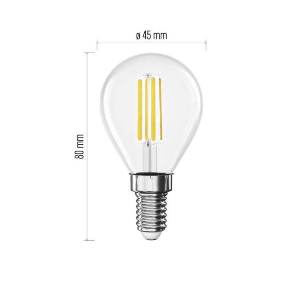 EMOS LED IZZÓ filament mini globe 7W(75W) 1055lm E14 meleg fehér ZF1D52