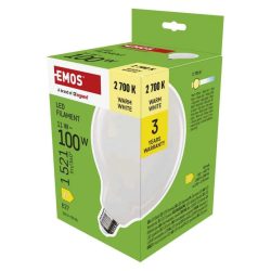   EMOS LED izzó Filament G125 / E27 / 11 W (100 W) / 1521 lm / WW / ZF2D62