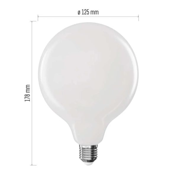 EMOS LED izzó Filament G125 / E27 / 11 W (100 W) / 1521 lm / WW / ZF2D62