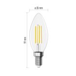EMOS LED FILAMENT GYERTYA 5,9W(60W) 806LM E14 természetes fehér ZF3D43
