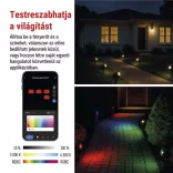 GoSmart kültéri LED spotlámpa, kezdő klt, 4 darab, 7 W, RGBIC dim., WiFi ZIW194R