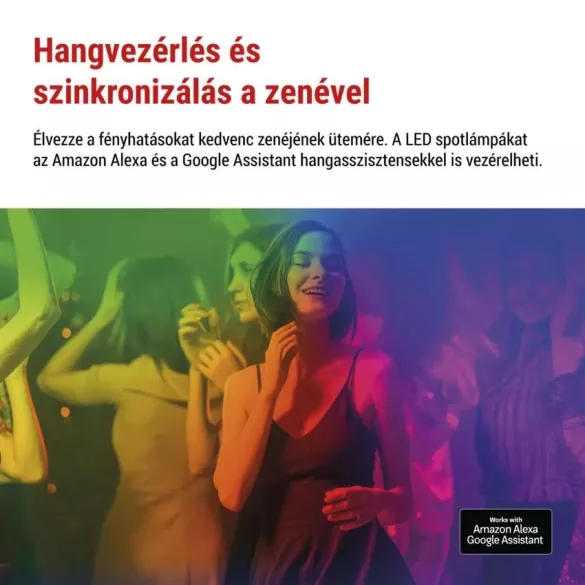 GoSmart kültéri LED spotlámpa, kezdő klt, 4 darab, 7 W, RGBIC dim., WiFi ZIW194R