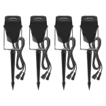 GoSmart kültéri LED spotlámpa, kezdő klt, 4 darab, 7 W, RGBIC dim., WiFi ZIW194R