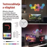 GoSmart LED-es lámpa indító készlet, 10 rész, 19 W, RGBIC dim. WiFi ZIW22AR