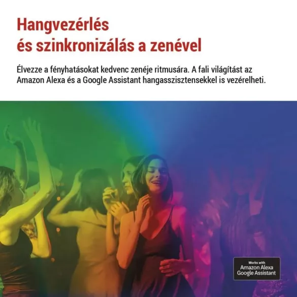 GoSmart LED-es lámpa indító készlet, 10 rész, 19 W, RGBIC dim. WiFi ZIW22AR