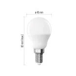 EMOS Basic LED izzó kisgömb E14 8,8 W (60 W) / 806 lm / természetes fehér ZL1F48
