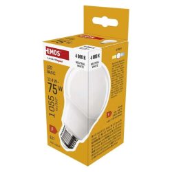EMOS LED BASIC IZZÓ A60 E27 12,4W,1055LM,NW, ZL5F53