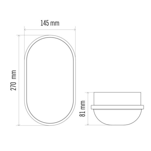 EMOS LED mennyezeti lámpa 20W 1600lm IP65 természetes fehér ZM3020