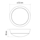 EMOS LED mennyezeti lámpa 14W 1000lm IP54 meleg fehér  ZM3130