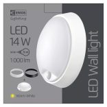 EMOS LED mennyezeti lámpa 14W 1000lm PIR érzékelővel IP54 meleg fehér  ZM3131