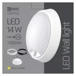 EMOS LED mennyezeti lámpa 14W 1000lm PIR érzékelővel IP54 meleg fehér  ZM3131