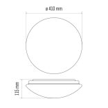 EMOS Cori LED mennyezeti lámpa 32W 2880lm IP44 term. fehér  ZM3404