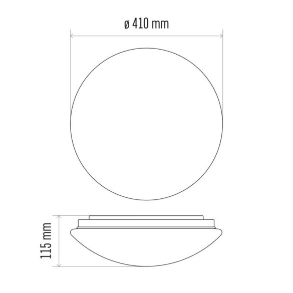 EMOS Cori LED mennyezeti lámpa 32W 2880lm IP44 term. fehér  ZM3404