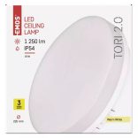 EMOS LED MENNYEZETI LÁMPA TORI 15W WW IP54 ZM4121