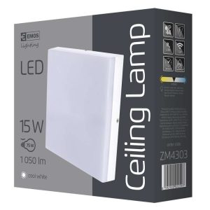 EMOS LED MENNYEZETI LÁMPA 15W NW IP44