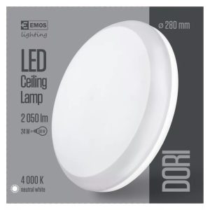 EMOS Dori LED mennyezeti lámpa 24W 2050lm IP54 term. fehér ZM4312