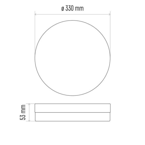EMOS LED MENNYEZETI LÁMPA TORI 24W NW IP54 ZM4322